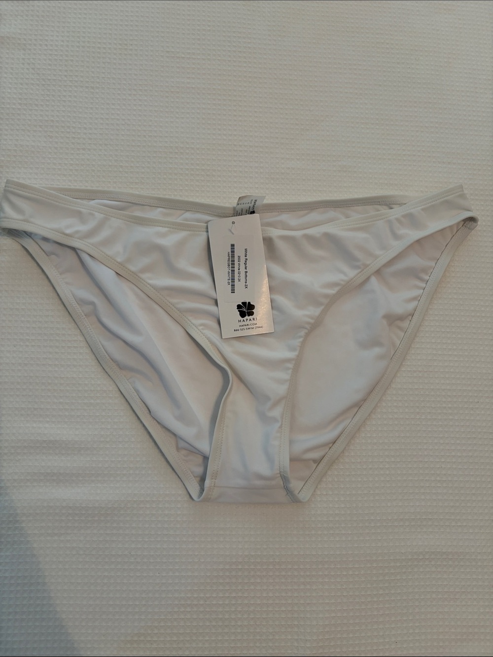 Hapari white bikini bottoms size 2X